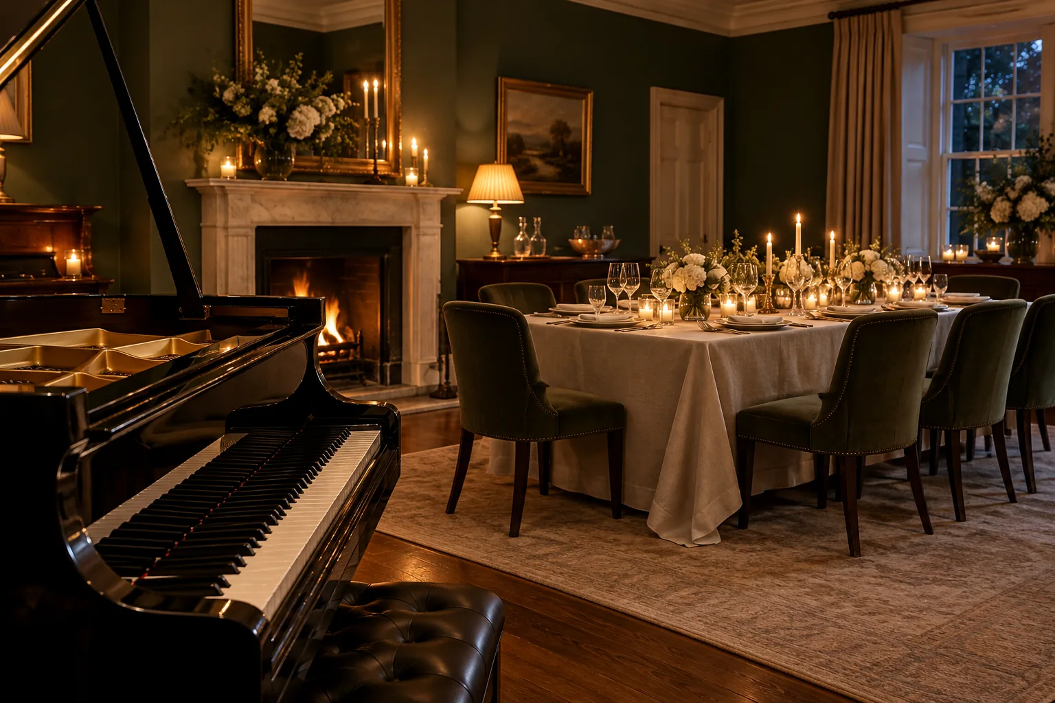 A candlelit celebration